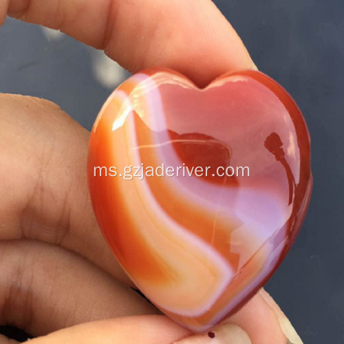 Batu Agate Striped Semulajadi